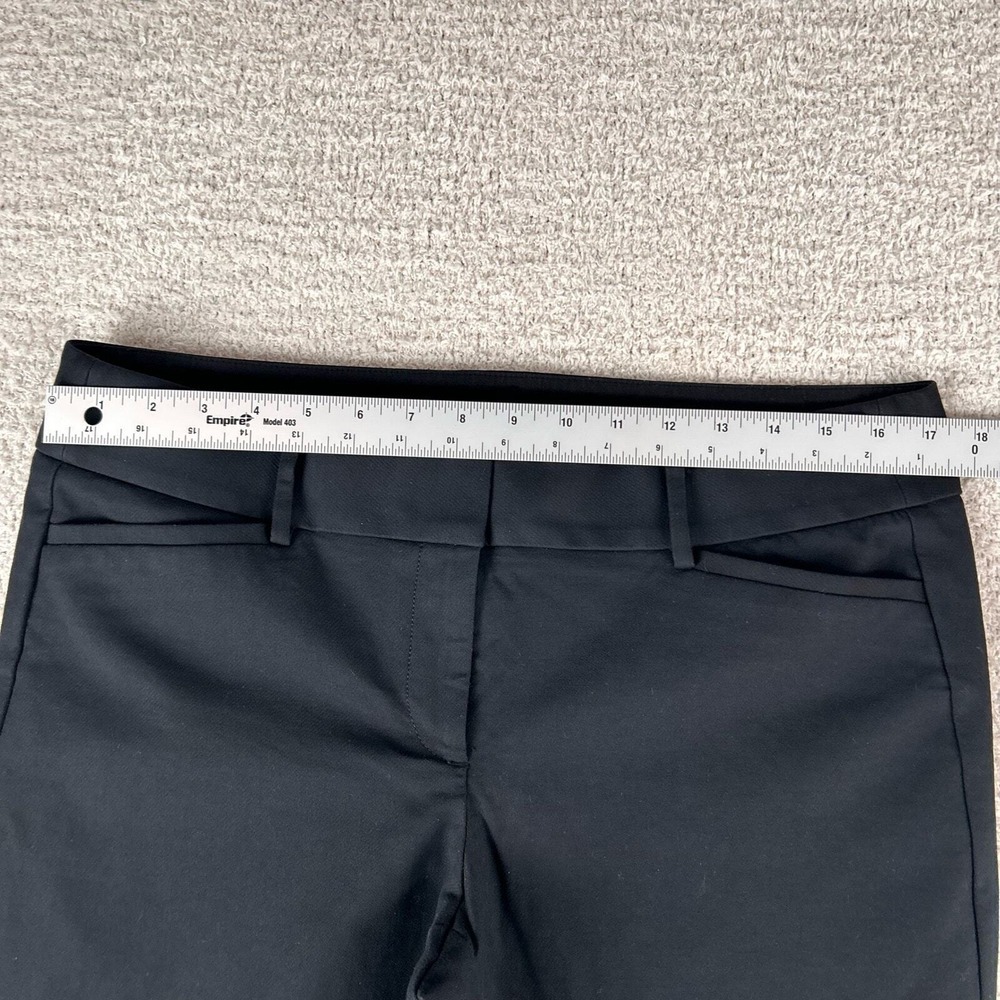 Ann Taylor Loft Women's Pants 10 Black Marisa Ankle Skinny Zip Career Chinos - Picture 10 of 13